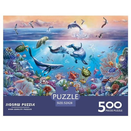 Puzzle 500 Teile für Erwachsene Ocean World Puzzle für Erwachsene 500 Teile (52 x 38 cm) von BREAUX