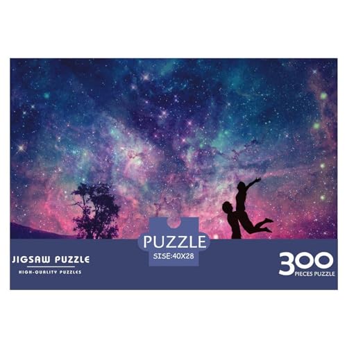 Puzzle für Erwachsene, 300 Teile, Liebessterne, kreatives rechteckiges Puzzle, Dekomprimierungsspiel, 300 Teile (40 x 28 cm) von BREAUX