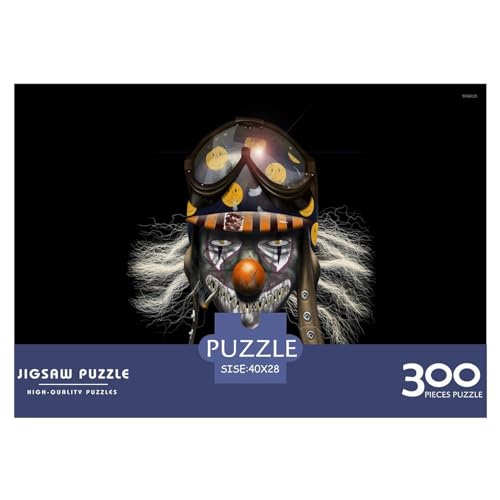 Puzzles 300 Teile für Erwachsene, Gruseliger Clown, Puzzles für Erwachsene 300 Teile (40 x 28 cm) von BREAUX