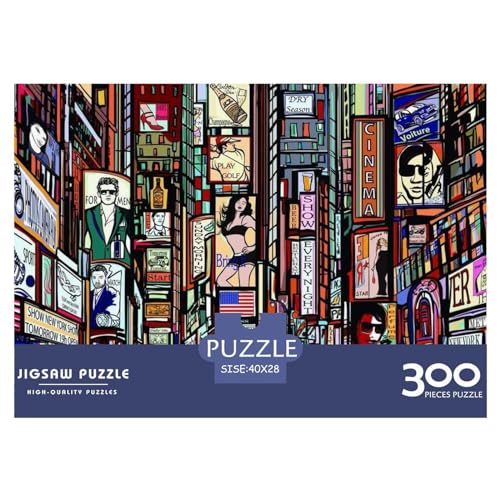 Puzzles 300 Teile für Erwachsene New York Puzzles für Erwachsene 300 Teile (40x28cm) von BREAUX