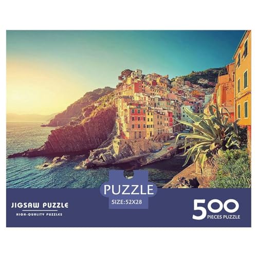 Puzzles 500 Teile für Erwachsene Cinque Terre, Italien Puzzles für Erwachsene 500 Teile (52x38cm) von BREAUX