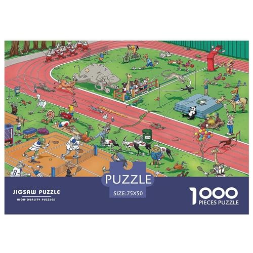 Puzzles für Erwachsene, 1000 Teile, Tierspiele, Puzzles, herausforderndes Spiel, Denksportaufgaben, 1000 Teile (75 x 50 cm) von BREAUX