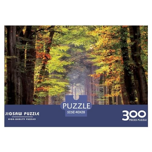 Puzzles für Erwachsene, 300 Teile, Waldlandschaft, Geschenk, Holzbrettpuzzles für Erwachsene, lustig, 300 Teile (40 x 28 cm) von BREAUX