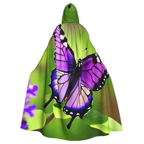 Schmetterlings-Umhang mit violettem Druck, für Erwachsene, Party-Dekoration, geeignet für Karneval, Rollenspiele, Verkleidungen und Mottopartys Schmetterlings-Umhang mit violettem Druck, für Erwachsene, Party-Dekoration, geeignet für Karneval, Rollenspiele, Verkleidungen und Mottopartys von BREAUX