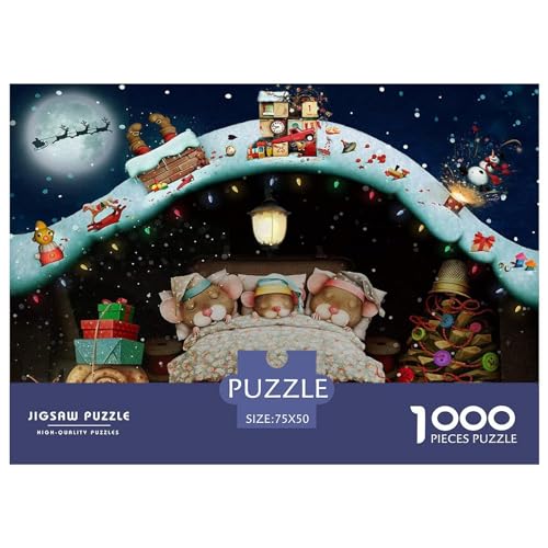 Siebenschläfer-Familienpuzzle, 1000 Teile, für Erwachsene, Puzzle, Lernspiele, 1000 Teile (75 x 50 cm) von BREAUX