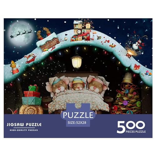 Siebenschläfer-Familienpuzzle für Erwachsene, 500 Teile, Spielzeug, Familienpuzzlespiele, Geburtstagsgeschenke, Puzzle für Jungen und Mädchen, 500 Teile (52 x 38 cm) von BREAUX