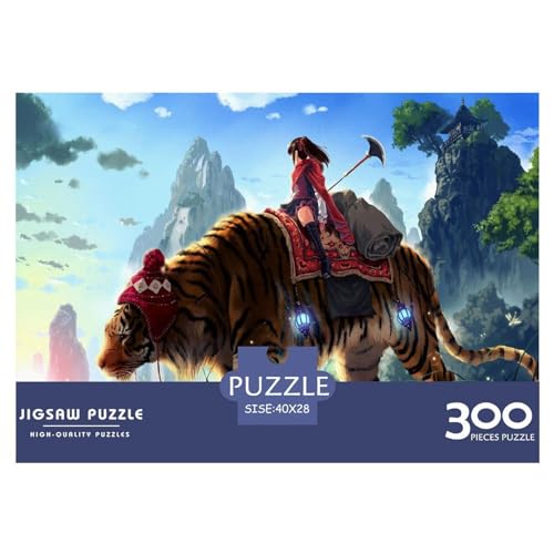 Tier-Tiger-Puzzles für Erwachsene, 300-teiliges Spielzeug, Familien-Puzzlespiele, Geburtstagsgeschenke, Puzzle für Jungen und Mädchen, 300 Teile (40 x 28 cm) von BREAUX
