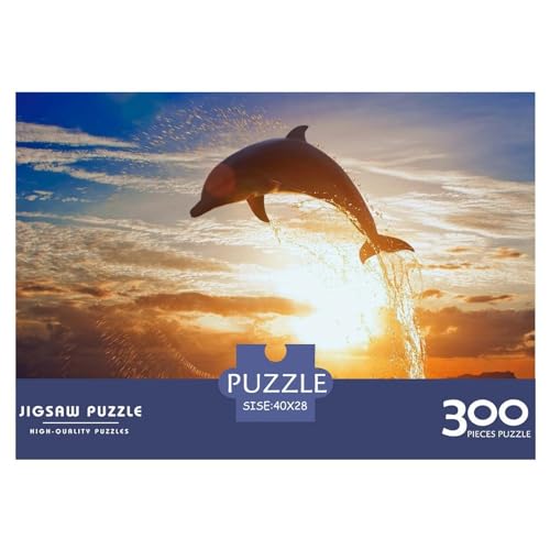 Tümmler Geschenke 300-teiliges Puzzle für Erwachsene – Holzpuzzles – Entspannungspuzzlespiele – Denksport-Puzzle 300 Teile (40 x 28 cm) von BREAUX