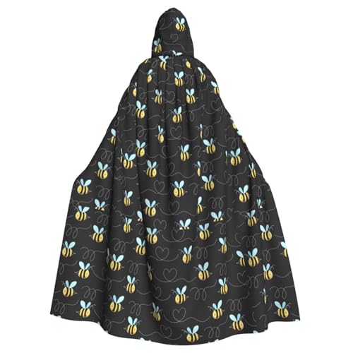Umhang mit Kapuze für Halloween, Erwachsene, Hummel-Druck, für Partys, Karneval, Cosplay, Kostüme, Bühnendekorationen Umhang mit Kapuze für Halloween, Erwachsene, Hummel-Druck, für Partys, Karneval, Cosplay, Kostüme, Bühnendekorationen von BREAUX