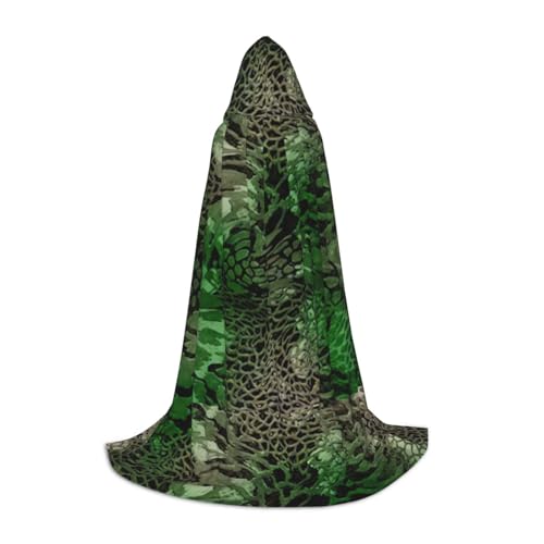 Umhang mit Kapuze für Herren und Damen, mit Schlangenmuster, stilvoller und vielseitiger Kapuzenponcho für alle Jahreszeiten Umhang mit Kapuze für Herren und Damen, mit Schlangenmuster, stilvoller und vielseitiger Kapuzenponcho für alle Jahreszeiten von BREAUX