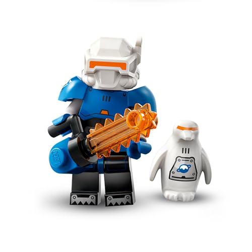 Eisplanetenforscherin (Ice Planet Explorer), Lego Minifiguren Serie 26 Weltraum (Series 26 Space), einzelne Sammelfigur, Complete Set with Stand and Accessories, (col26-8) von BRICK Flip