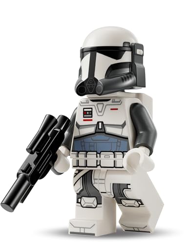 Lego Star Wars Klonkrieger Figuren Set: Imperial Commando Mit Blaster und Raketenrucksack – Alternative zu Battle Pack, Minifiguren Set, Clone Trooper 501st von BRICK Flip