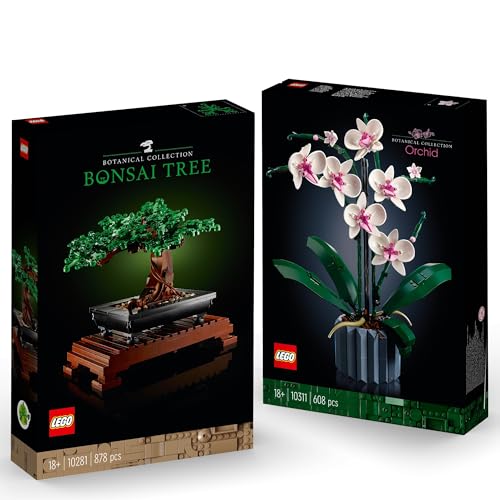 Lego Blumen 2er Set: 10281 Bonsai Baum & 10311 Orchidee | Botanical Collection | Icons von BRICK Flip