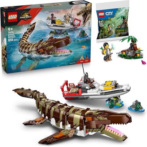 Lego Jurassic World Mosasaurier: Die Bootmission - 76974 Lego Mosasaurier mit Polybag-Geschenk, Jurassic Park Set Dinosaurier ab 8 Jahre - Neuheiten 2025 Lego Jurassic World Mosasaurier: Die Bootmission - 76974 Lego Mosasaurier mit Polybag-Geschenk, Jurassic Park Set Dinosaurier ab 8 Jahre - Neuheiten 2025 von BRICK Flip