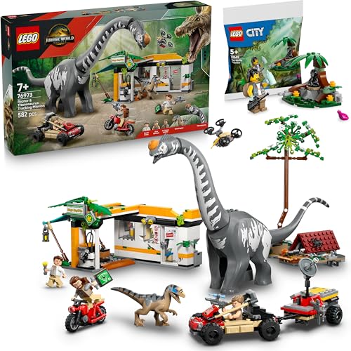 Lego Jurassic World Raptor & Titanosaurus: Große Fährtensuche - 76973 Lego Raptor & Titanosaurus mit Polybag-Geschenk, Jurassic Park Set Dinosaurier ab 7 Jahre - Neuheiten 2025 Lego Jurassic World Raptor & Titanosaurus: Große Fährtensuche - 76973 Lego Raptor & Titanosaurus mit Polybag-Geschenk, Jurassic Park Set Dinosaurier ab 7 Jahre - Neuheiten 2025 von BRICK Flip