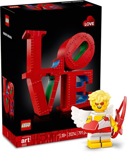 Lego Love mit Amor Minifigur- Bauset für Erwachsene, Wohn-Deko, Valentins- und Lego Muttertagsgeschenk, Geschenk für Paare, kreative Aktivität für Kunst- und Designliebhaber (Lego 31214) von BRICK Flip