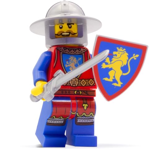 Lego Ritter Figuren Set: Löwenritter #1 mit Schwert, Schild & Ritter Helm – Eine ideale Ergänzung für Jede Burg und andere Klemmbausteine Mittelalter Sets, Originale Lego Lion Knights Figur Lego Ritter Figuren Set: Löwenritter #1 mit Schwert, Schild & Ritter Helm – Eine ideale Ergänzung für Jede Burg und andere Klemmbausteine Mittelalter Sets, Originale Lego Lion Knights Figur von BRICK Flip