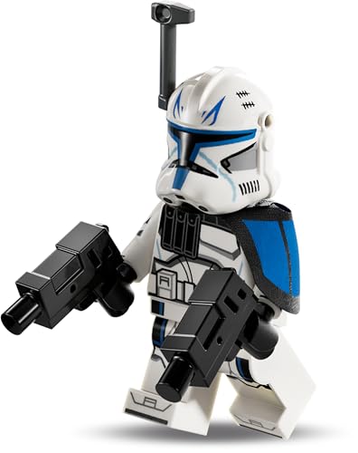 Lego Star Wars Captain Rex Figur: Kapitän Rex mit Zwei Blaster und Helm – Alternative zu Battle Pack, Minifiguren Set von BRICK Flip
