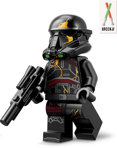 Lego Star Wars Deathtrooper Set: Figur mit Blaster-Pistole und Helm - Alternative zu Battle Pack, Minifiguren Set, Imperialer Todestruppler von BRICK Flip