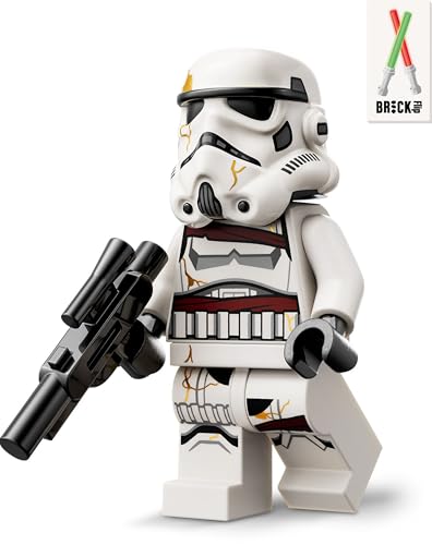 Lego Star Wars Nighttrooper Set: Figur mit Blaster-Pistole und Helm - Alternative zu Battle Pack, Minifiguren Set, Imperialer Nachttruppler #1 von BRICK Flip