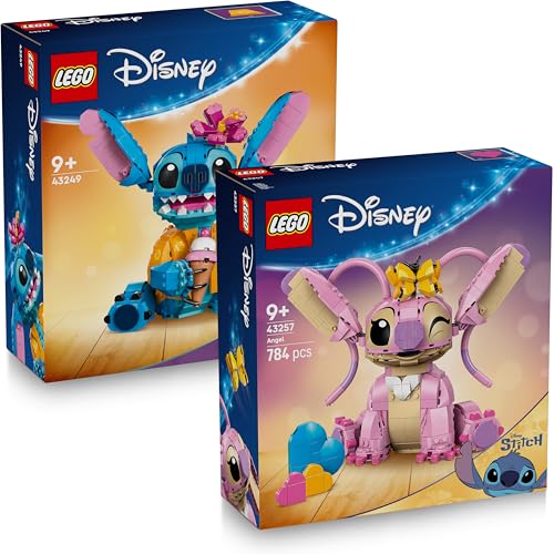 Lego Stitch & Lego Angel - Lilo und Stitch Figur zum Bauen (43249 & 43257) von BRICK Flip