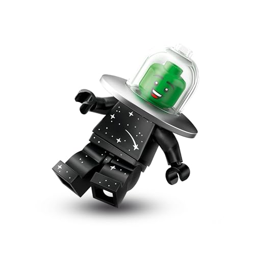 UFO-Kostüm (Flying Saucer Costume Fan), Lego Minifiguren Serie 26 Weltraum (Series 26 Space), einzelne Sammelfigur, Complete Set with Stand and Accessories, CMF (col26-7) von BRICK Flip