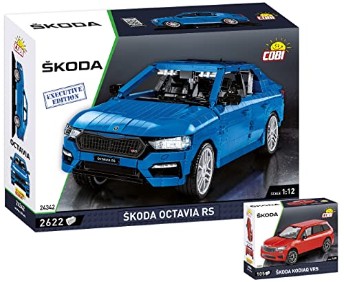 BRICKCOMPLETE COBI 2er Set: 24342 Skoda Octavia IV RS Executive Edition & 24584 Skoda Kodiaq VRS von BRICKCOMPLETE