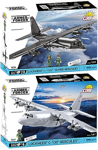BRICKCOMPLETE COBI 2er Set: 5838 Lockheed C-130J Super Hercules & 5839 Lockheed C-130 Hercules von BRICKCOMPLETE