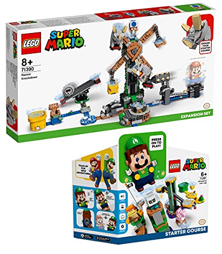 Lego 2er Set: 71387 Abenteuer mit Luigi Starterset & 71390 Reznors Absturz Erweiterungsset von BRICKCOMPLETE