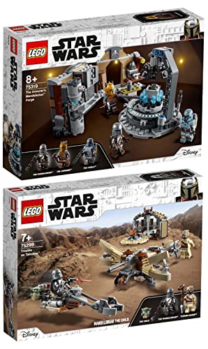 Lego 2er Set: 75299 Ärger auf Tatooine & 75319 Die mandalorianische Schmiede der Waffenschmiedin von BRICKCOMPLETE