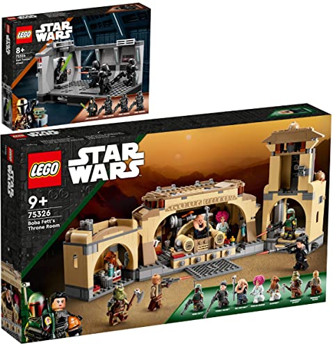 Lego 2er Set: 75324 Angriff der Dark Trooper & 75326 Boba Fetts Thronsaal von BRICKCOMPLETE