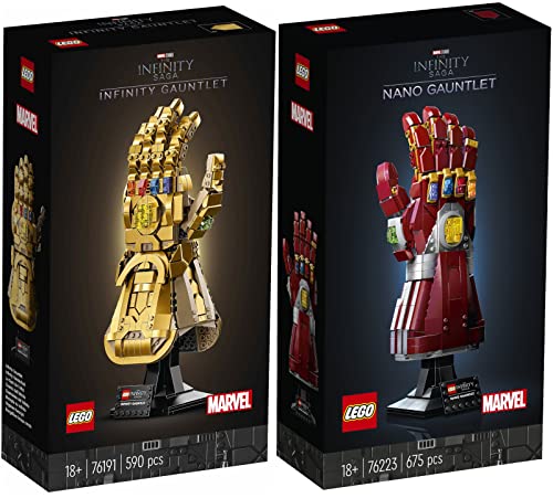 Lego 2er Set: 76223 Iron Mans Nano Handschuh & 76191 Infinity Handschuh von BRICKCOMPLETE