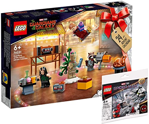 Lego 2er Set: 76231 Guardians of The Galaxy Adventskalender & 30443 Spider-Mans Brückenduell Polybag von BRICKCOMPLETE
