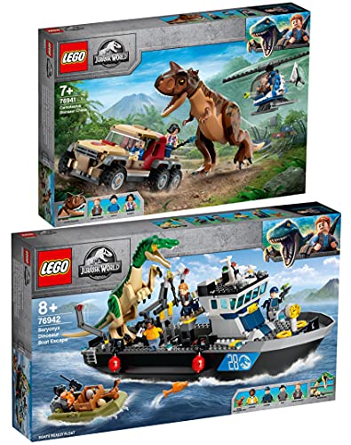 Lego 2er Set: 76941 Verfolgung des Carnotaurus & 76942 Flucht des Baryonyx von BRICKCOMPLETE