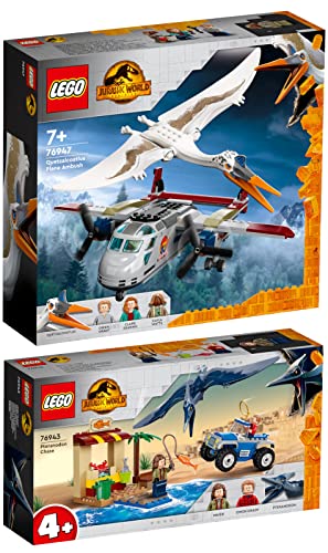Lego 2er Set: 76947 Quetzalcoatlus: Flugzeug-Überfall & 76943 Pteranodon-Jagd von BRICKCOMPLETE