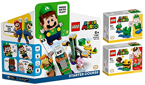 Lego 3er Set: 71387 Abenteuer mit Luigi Starterset, 71392 Frosch-Mario Anzug & 71393 Bienen-Mario Anzug von BRICKCOMPLETE