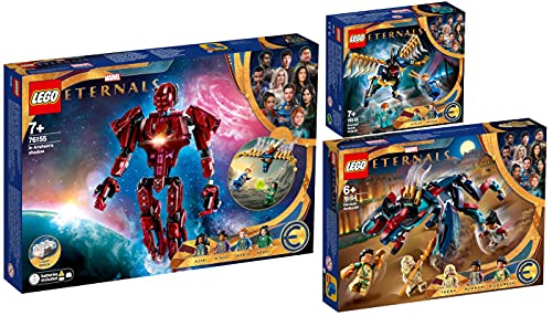 Lego 3er Set: 76155 The Eternals: In Arishems Schatten, 76154 Hinterhalt des Deviants! & 76145 Luftangriff der Eternals von BRICKCOMPLETE