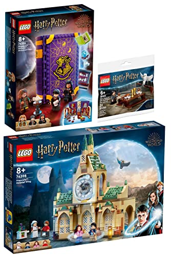 Lego 3er Set: 76396 Hogwarts Moment: Wahrsageunterricht, 76398 Hogwarts Krankenflügel & 30420 Harry Potter und Hedwig Polybag von BRICKCOMPLETE
