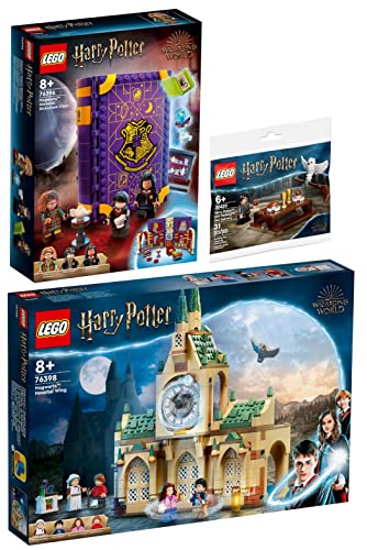 LEGO 3er Set: 76396 Hogwarts Moment: Wahrsageunterricht, 76398 Hogwarts Krankenflügel & 30420 Harry Potter und Hedwig Polybag von BRICKCOMPLETE