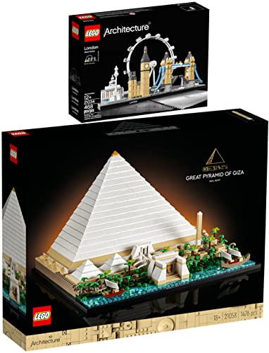 Lego Architecture 2er Set: 21058 Cheops-Pyramide & 21034 London von BRICKCOMPLETE