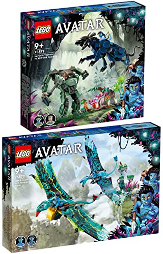 Lego Avatar 2er Set: 75571 Neytiri und Thanator vs. Quaritch im MPA & 75572 Jakes und Neytiris erster Flug auf einem Banshee von BRICKCOMPLETE