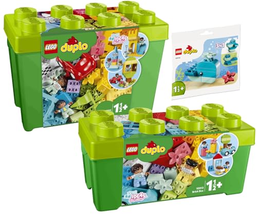 Lego DUPLO 3er Set: 10913 Steinebox, 10914 Deluxe Steinebox & 30648 Wal von BRICKCOMPLETE