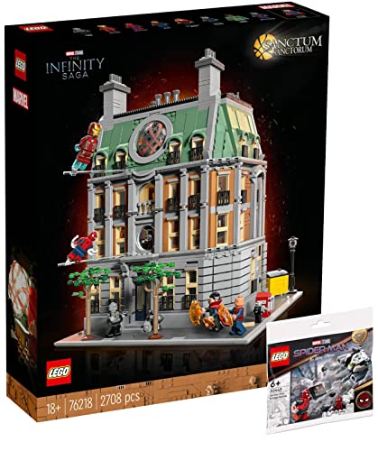 Lego Marvel 2er Set: 76218 Sanctum Sanctorum & 30443 Spider-Mans Brückenduell Polybag von BRICKCOMPLETE