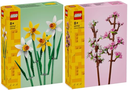 Lego 2er Set: 40747 Narzissen & 40725 Kirschblüten von BRICKCOMPLETE