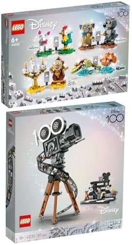 Lego 2er Set: 43226 Disney Paare & 43230 Kamera Hommage an Walt Disney von BRICKCOMPLETE