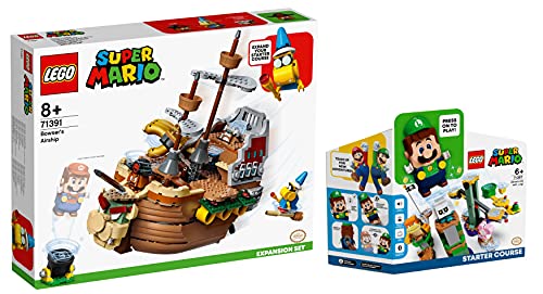 Lego 2er Set: 71387 Abenteuer mit Luigi Starterset & 71391 Bowsers Luftschiff Erweiterungsset von BRICKCOMPLETE