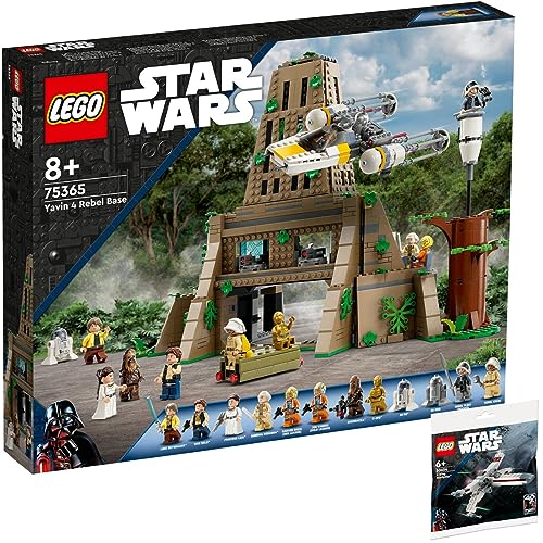 Lego 2er Set: 75365 Rebellenbasis auf Yavin 4 & 30654 X-Wing Starfighter von BRICKCOMPLETE