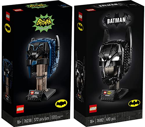 Lego 2er Set: 76238 Batman Maske aus dem TV-Klassiker & 76182 Batman Helm von BRICKCOMPLETE