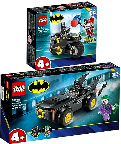 Lego 2er Set: 76264 Verfolgungsjagd im Batmobile: Batman vs. Joker & 76220 Batman vs. Harley Quinn von BRICKCOMPLETE