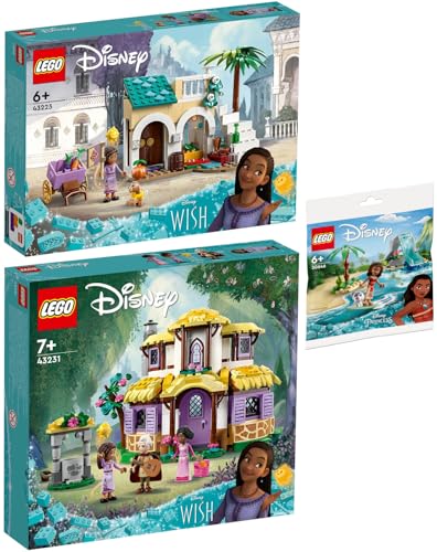 Lego 3er Set: 43223 Asha in der Stadt Rosas, 43231 Ashas Häuschen & 30646 Vaianas Delfinbucht von BRICKCOMPLETE